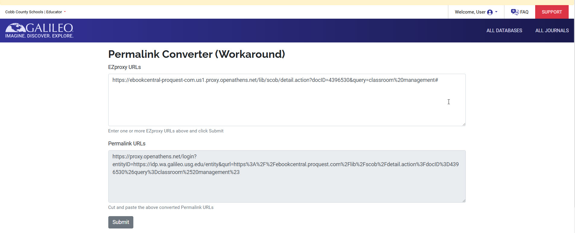 Ebook Central Permalink Converter