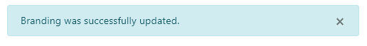Branding Updated Notification