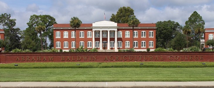 Front of Abraham Baldwin Agricultural College sign