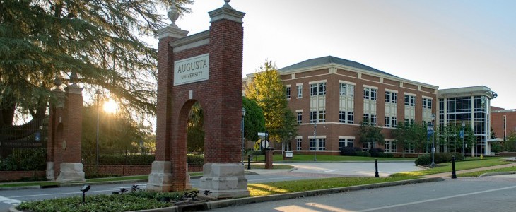 Augusta University arch sign