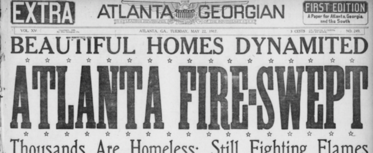 Image of newspaper headline