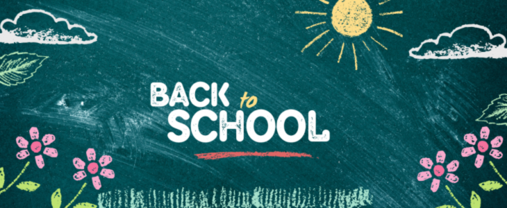 Decorative back to school background