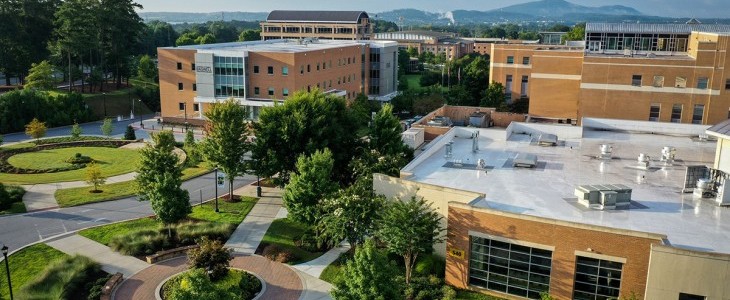 Aerial shot of KSU campus