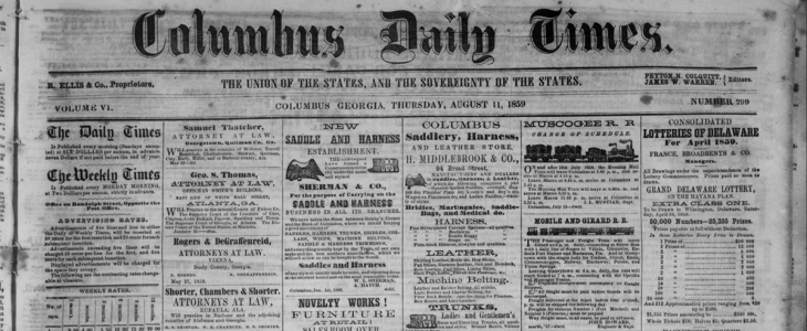 Old newspaper scan